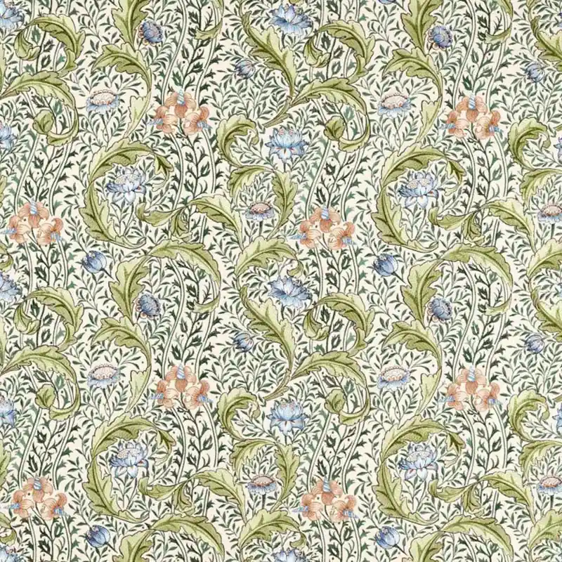Zertifiziert Stoff Wild Tulip & Vine Embroidery Morris and Co