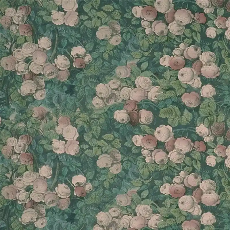 Stoff Rose Mosaic John Derian Solange Der Vorrat Reicht