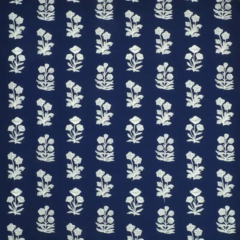 Stoff Blue Grotto Embroidery Ralph Lauren Finale Aktion