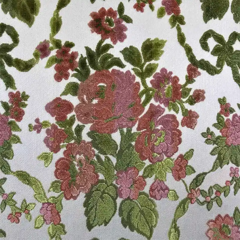 Samt mit Blumenmuster Antoine d‘Albiousse Super-Preis