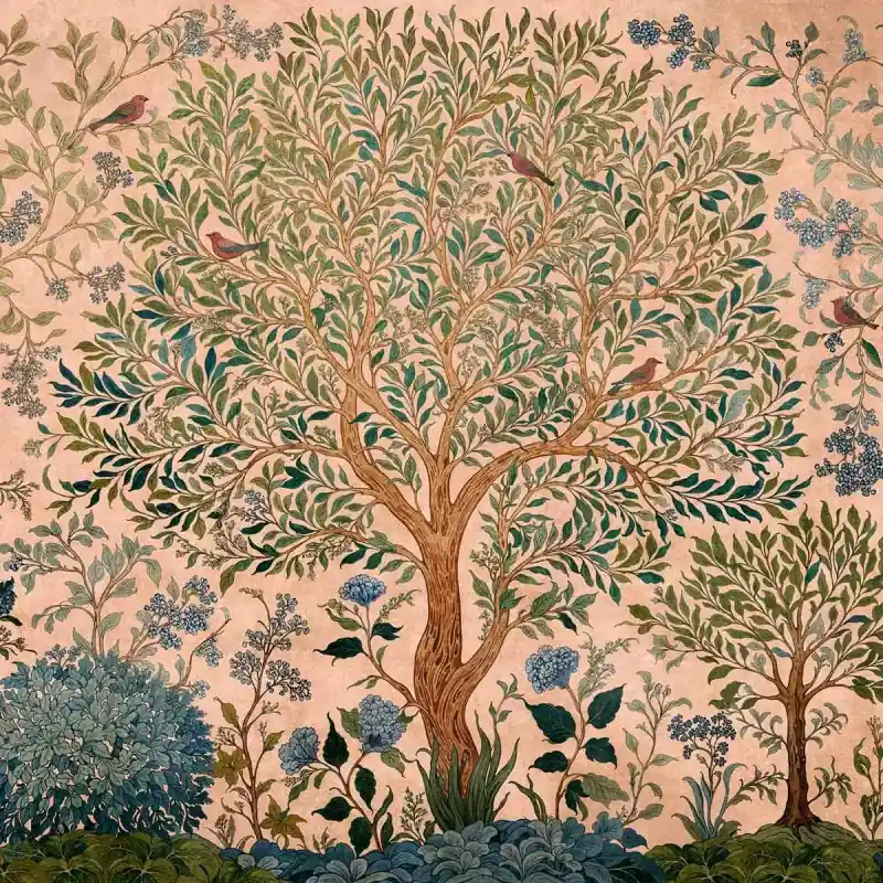 Panorama-Tapete Varanasi Tree Coordonné Direktkauf