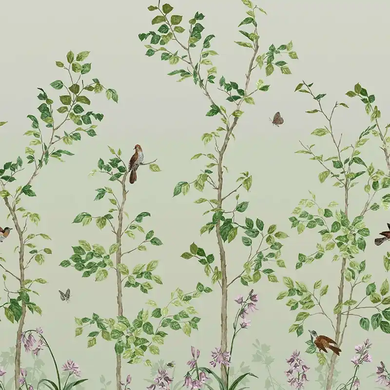 Panoramatapete Bird & Bluebell Little Greene Wochenendangebot