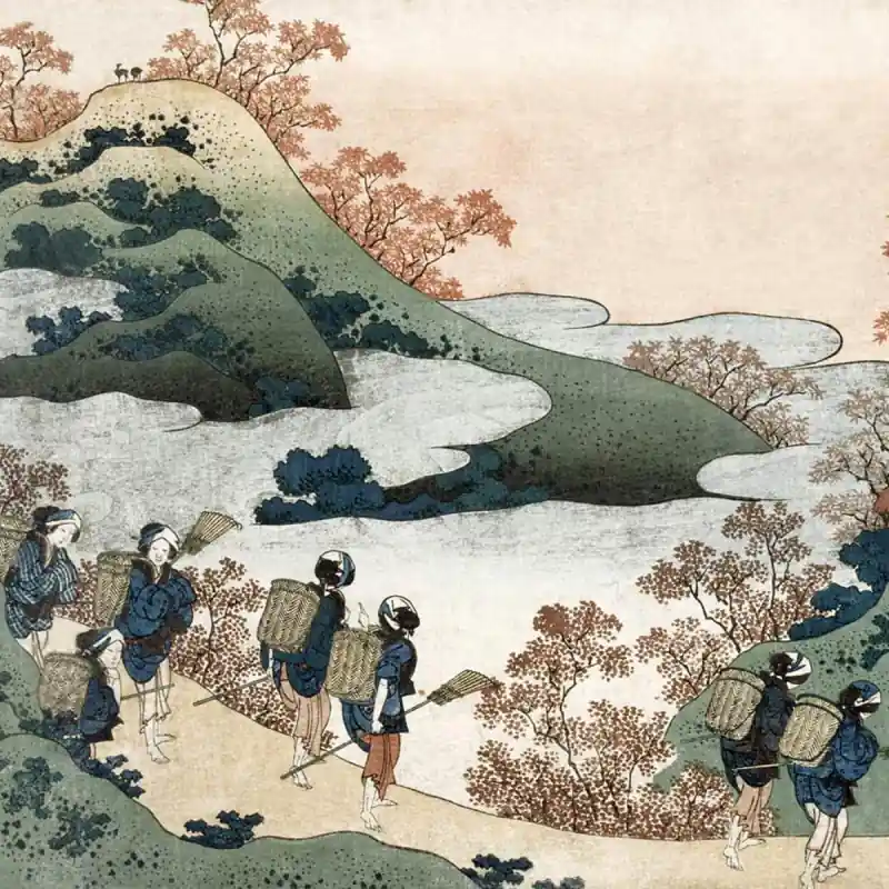 Panoramatapete Sarumaru Daiyû Etoffe.com x Agence Musées Nationaux Zertifiziert