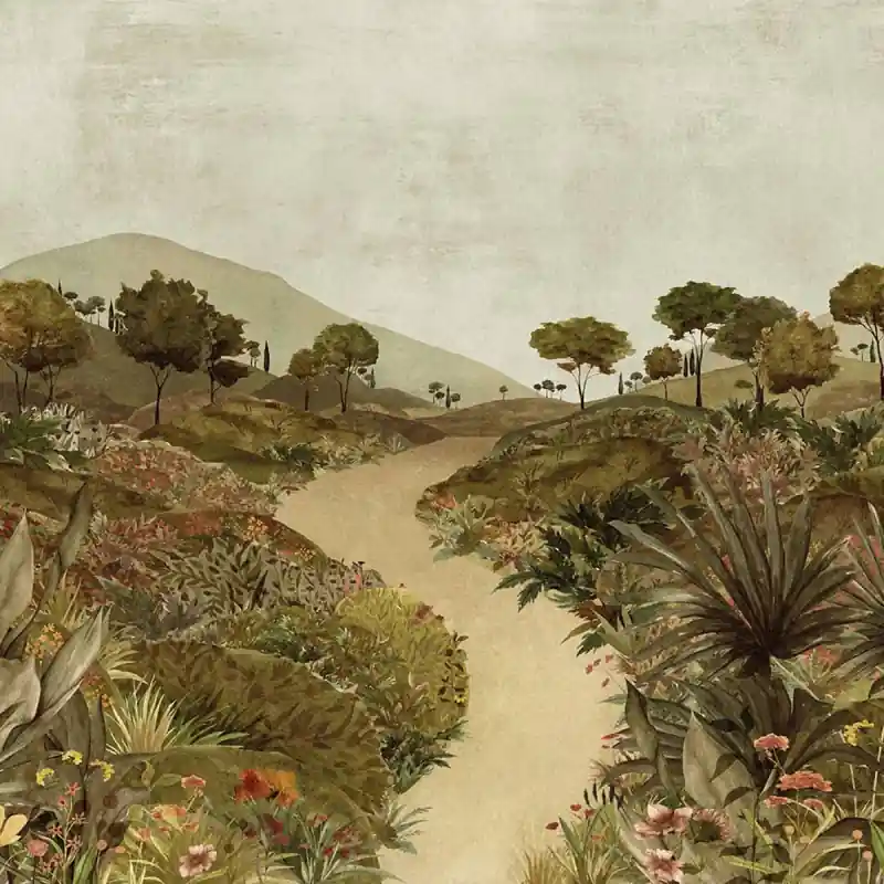 Panorama-Tapete Vers les Monts Calmes Koziel Schneller Versand