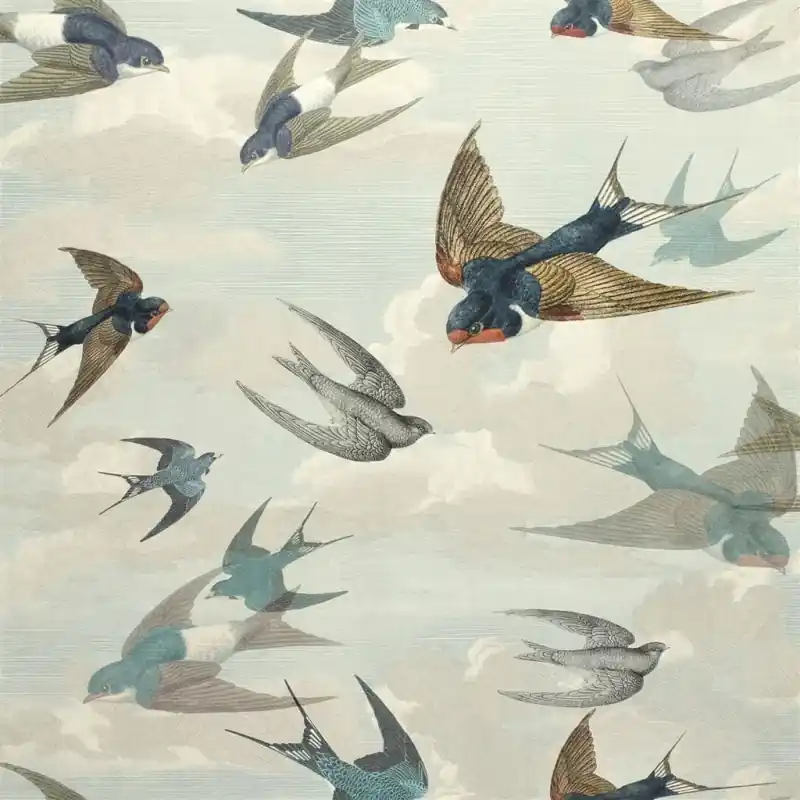 Nur Für Kurze Zeit Tapete Chimney Swallows John Derian