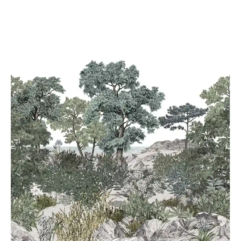 Schnäppchen Panoramatapete Forêt de Bretagne Isidore Leroy