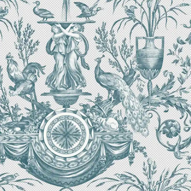 Tapete Avian Fountain Toile York Wallcoverings Neu Im Sortiment