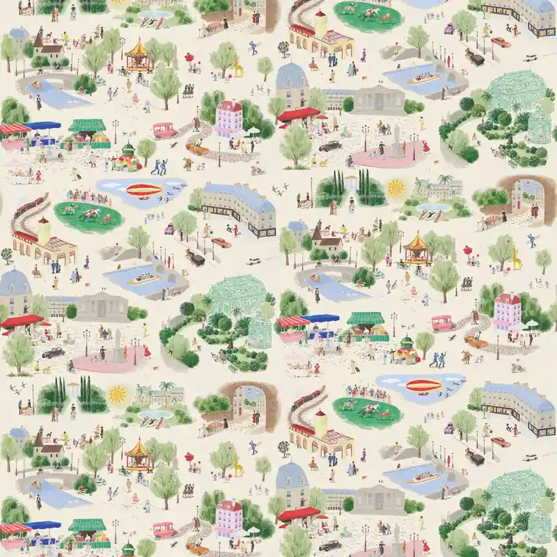 Panorama-Wallpaper Ein Donnerstag Isidore Leroy Angebot