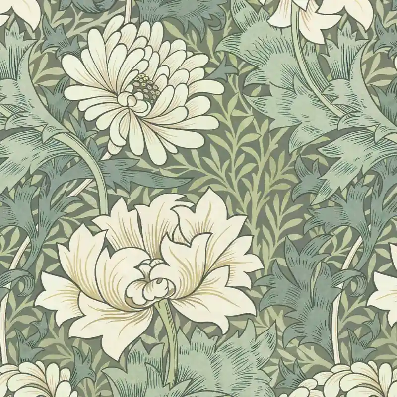 Chrysanthemum Magna Tapete House of Hackney Sichere Zahlung