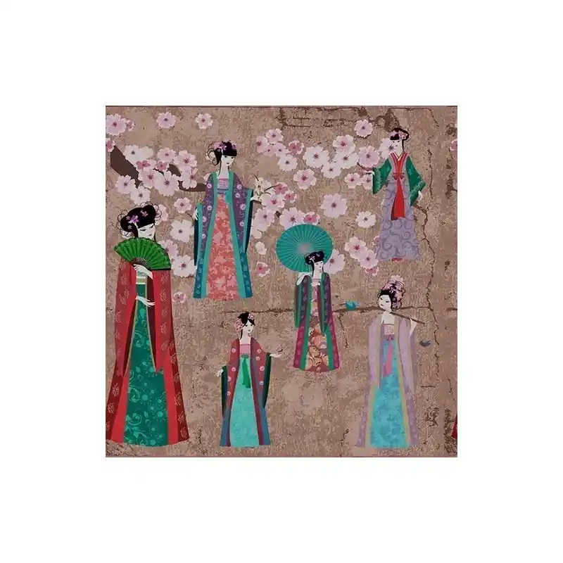Aktuell Panoramatapete Kimono Walls by Patel