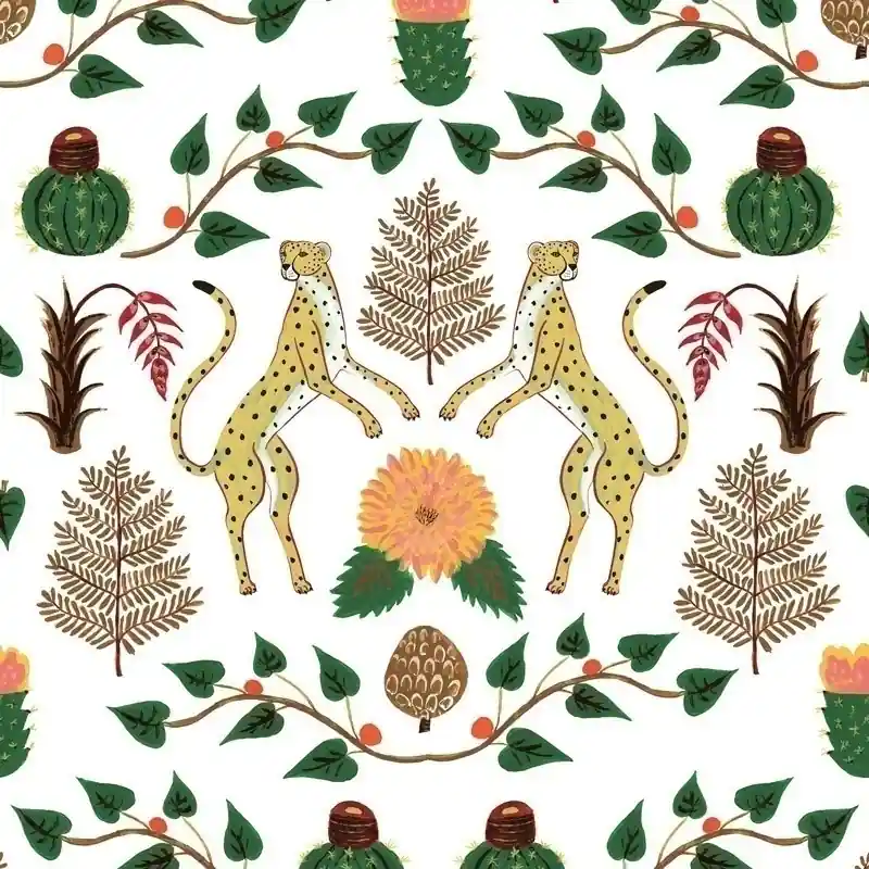 Schnäppchen Tapete Cheetahs Coordonné
