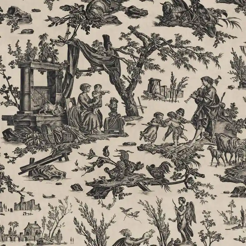 Versand Am Gleichen Tag Panoramatapete Toile de Jouy Koziel