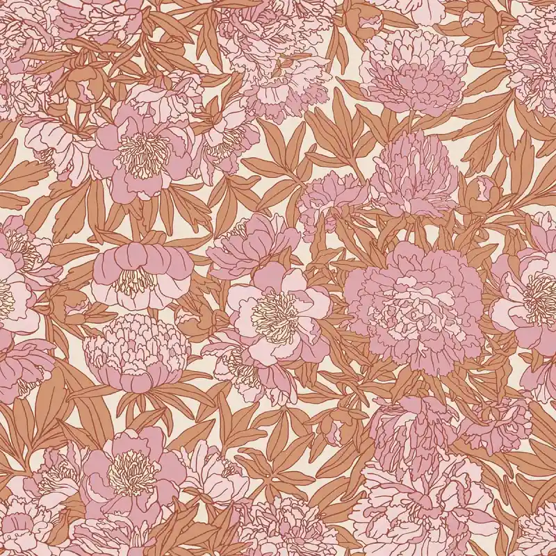 Markenware Panorama-Wallpaper Peony fever Duro