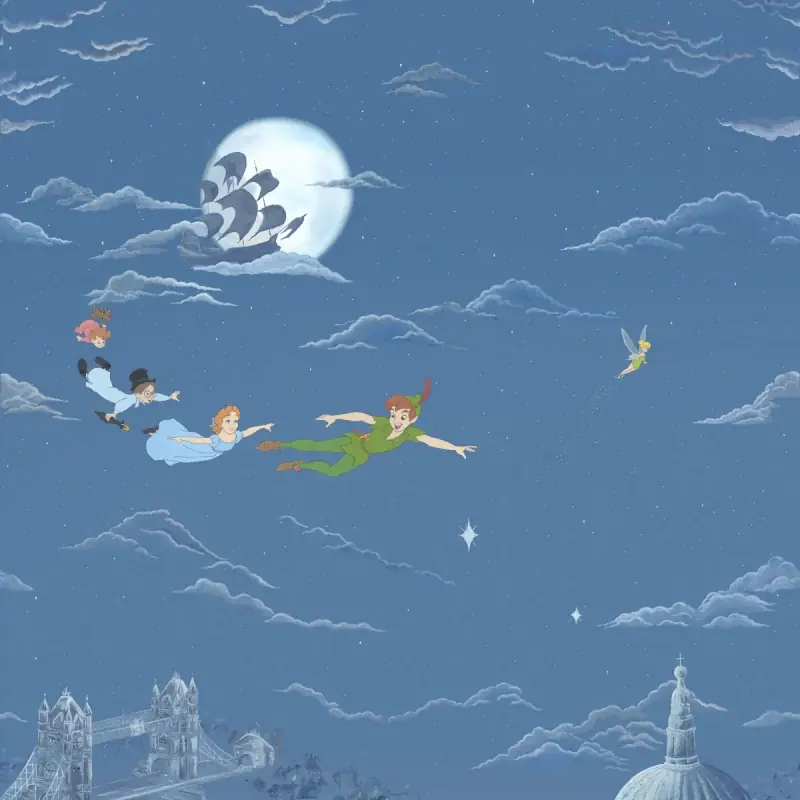 Panoramatapete Peter Pan Sanderson Markenprodukt