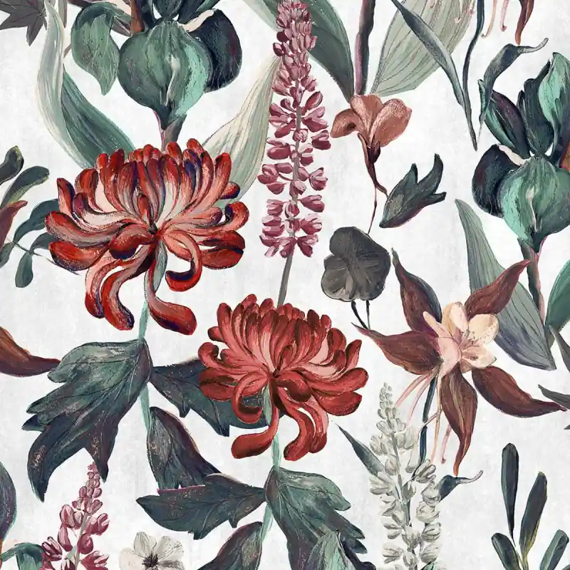 Knallerangebot Tapete Jardin Rojo Coordonné