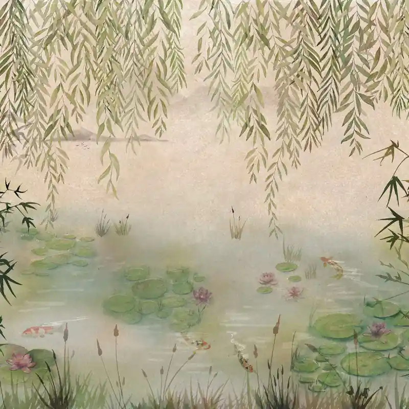 Panoramatapete Lotus Silk Coordonné Bestpreis