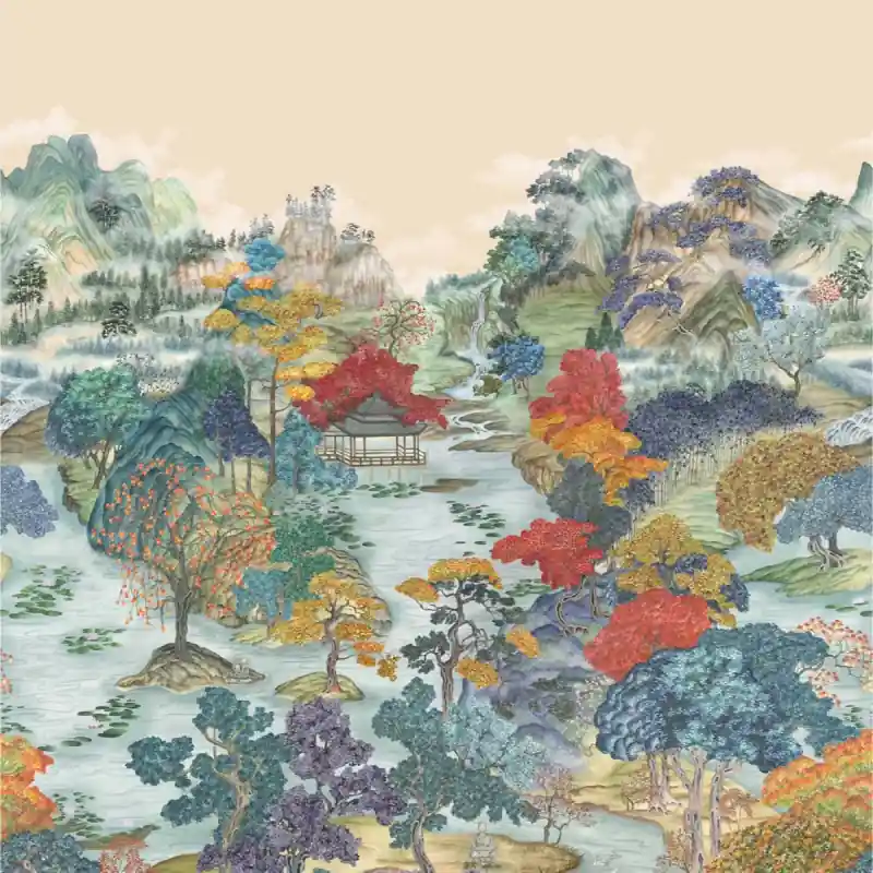 Rabatt Panoramatapete Pavilion Cole and Son