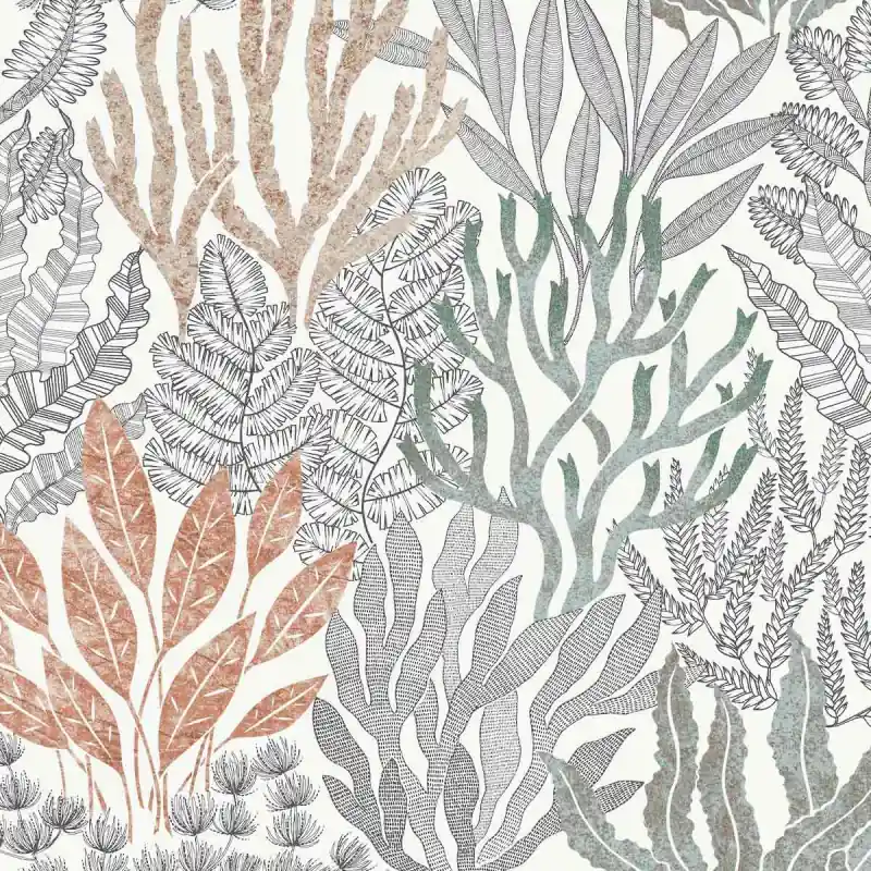 Sonderangebot Tapete Coral Leaves York Wallcoverings