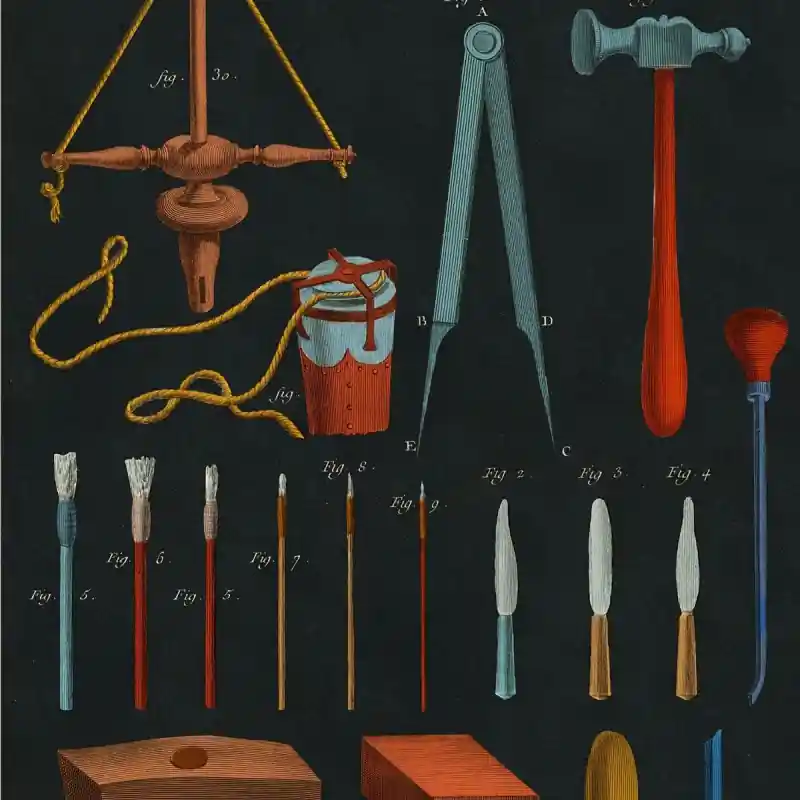 Günstig Panoramatapete Old Tools Mindthegap