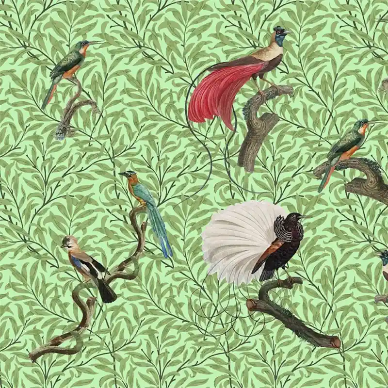 Markenprodukt Panoramatapete Exotic Feathers Code