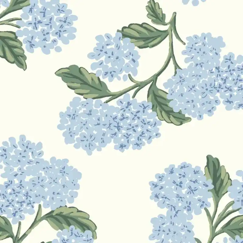 Selbstklebende Tapete Hydrangea Rifle Paper Co. Nur Für Kurze Zeit