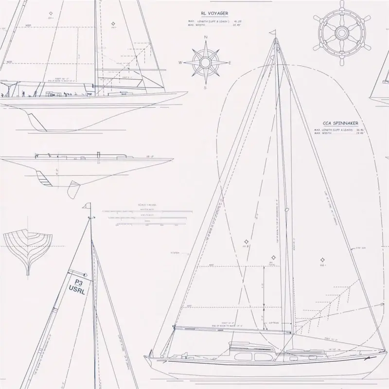 Tapete Boat Blueprint Ralph Lauren Sichere Zahlung