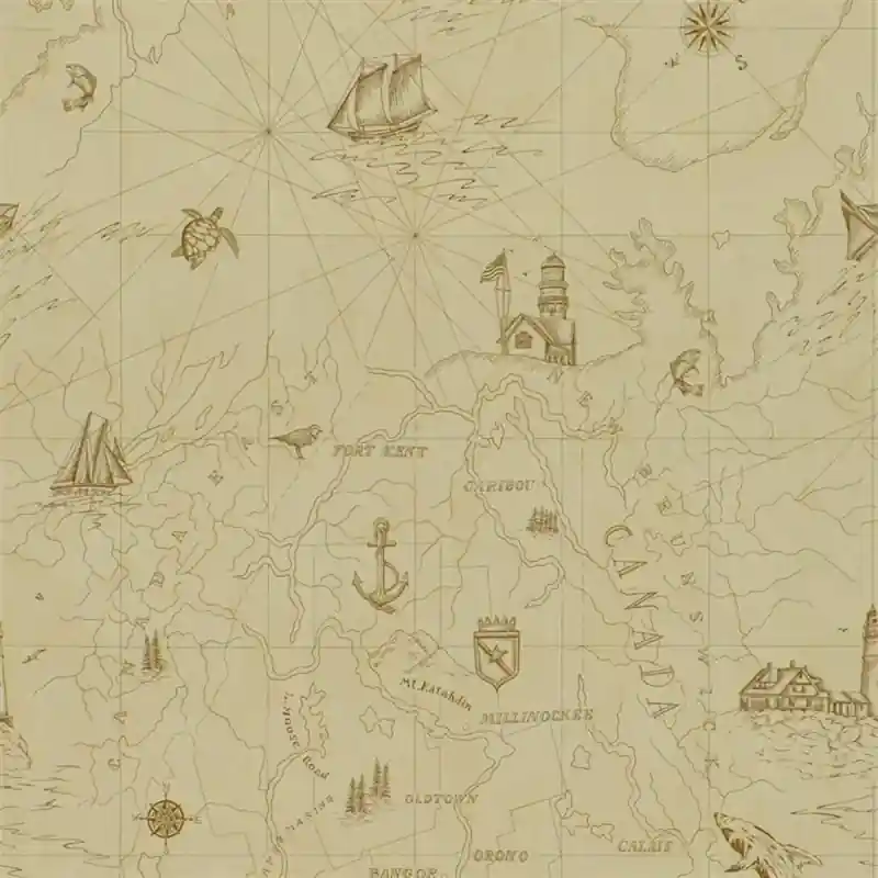 Finale Aktion Tapete Shipping Lanes Map Ralph Lauren