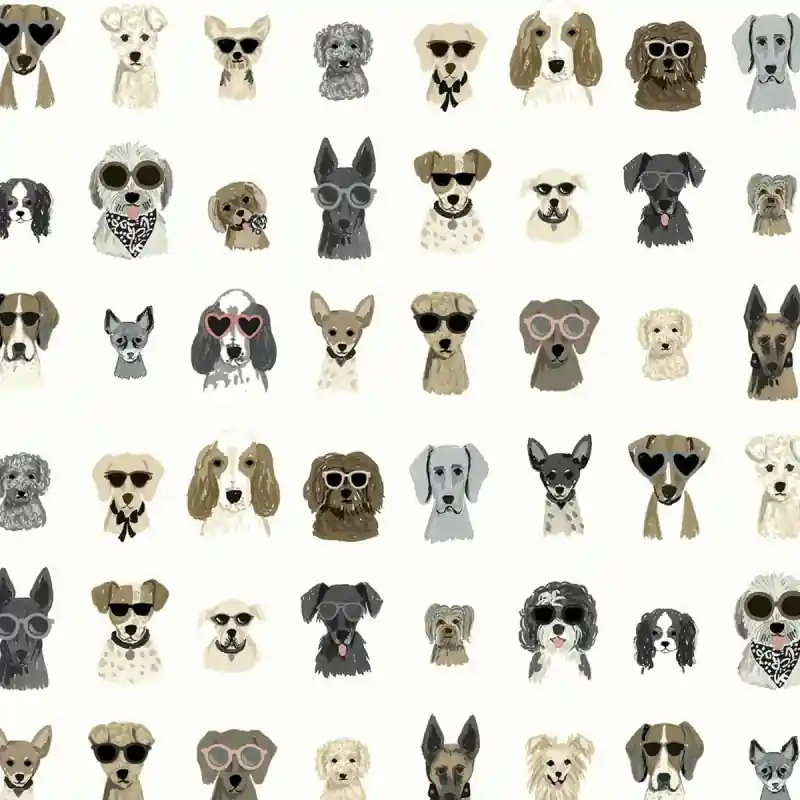 Solange Der Vorrat Reicht Selbstklebende Tapete Dog Days Rifle Paper Co.