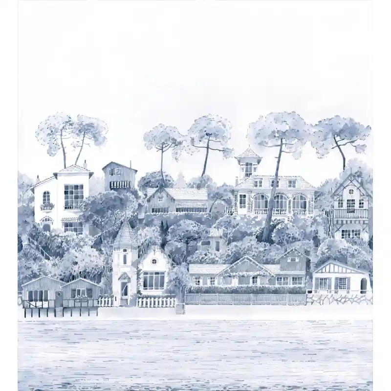 Panoramatapete Front de Mer Bleu Isidore Leroy Top-Preis