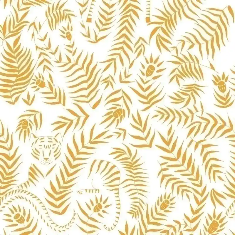 Nur Heute Tapete Jungle Tigre Coordonné