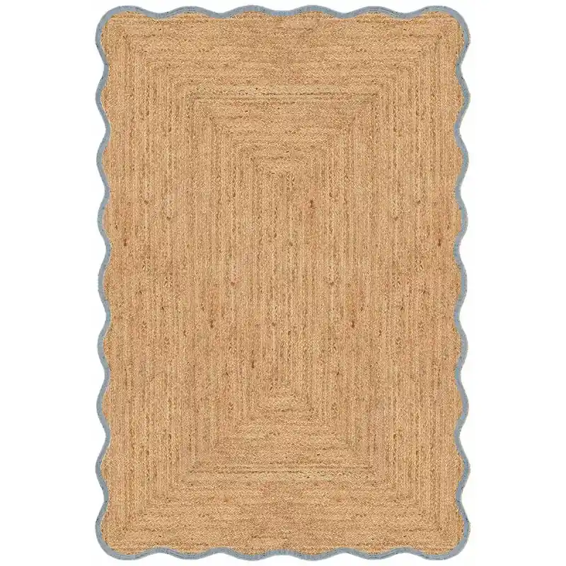 Teppich Scallop Jute Layered Highlight