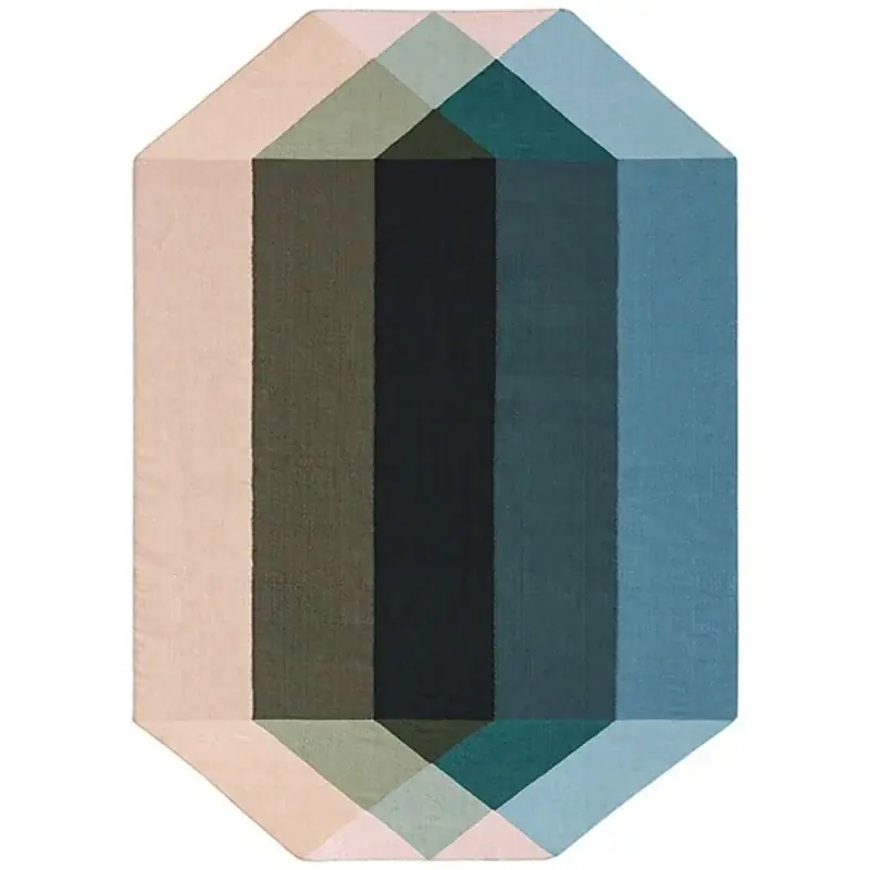 Zertifiziert Teppich Diamond Nude Petrol Gan Rugs