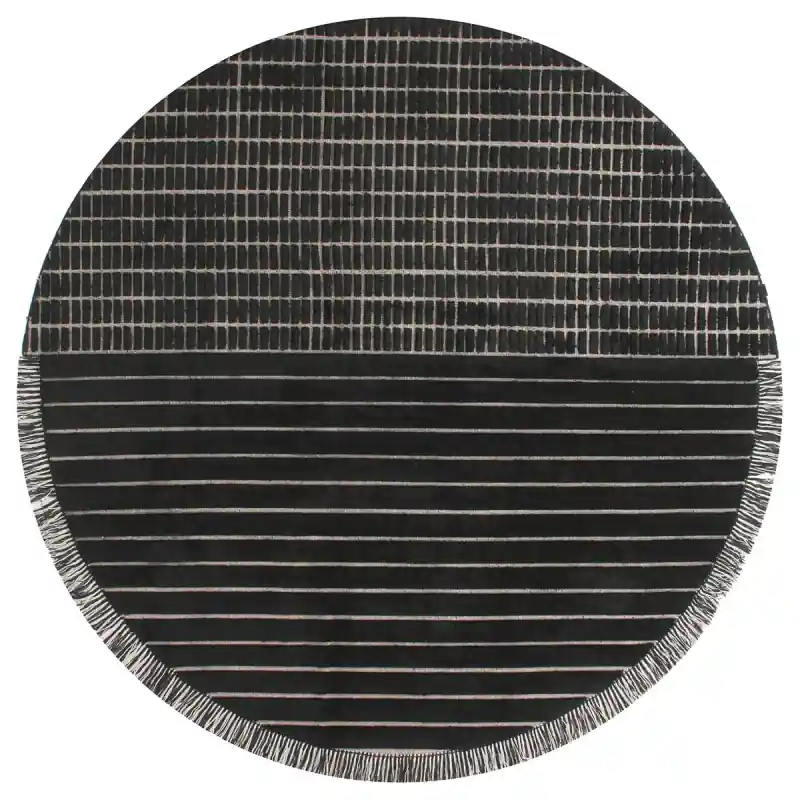 Saisonangebot Teppich RD Grid Berber Round AMINI