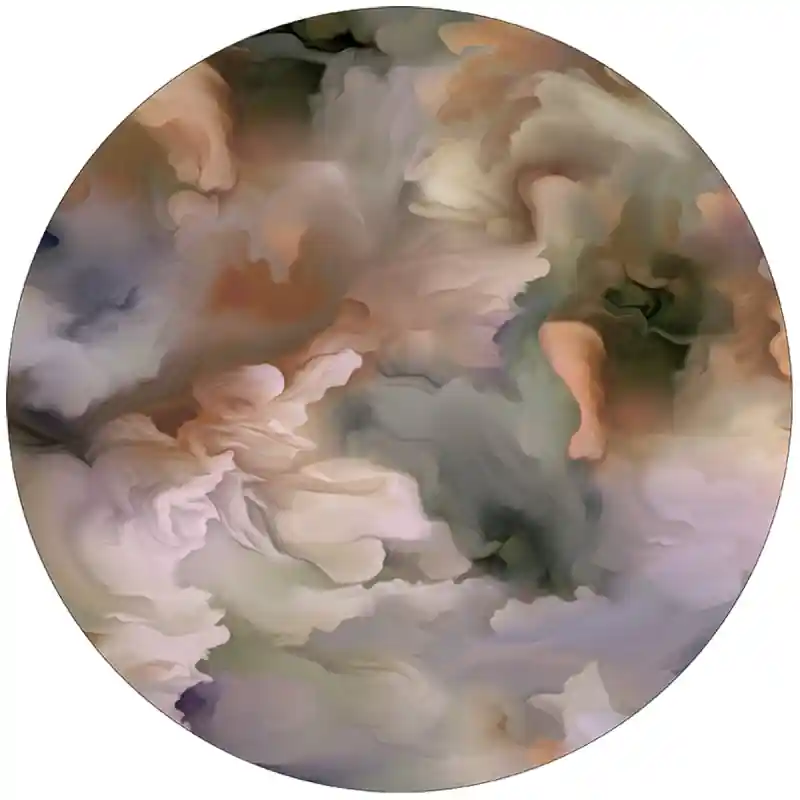 Markenware Teppich Aqua Flora Round MOOOI