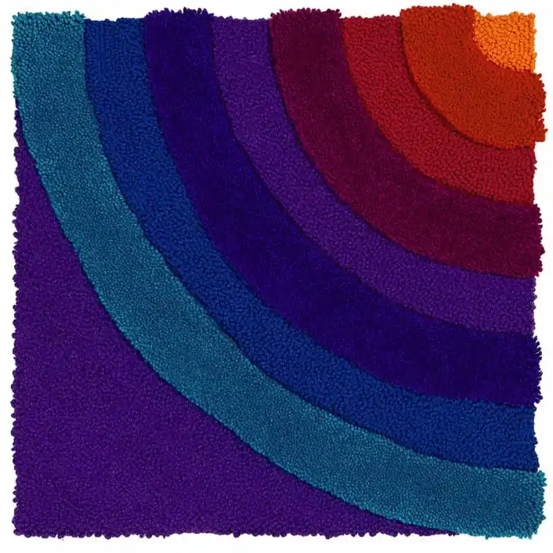 Teppich Domino 1/4 Circle AMINI Zertifiziert