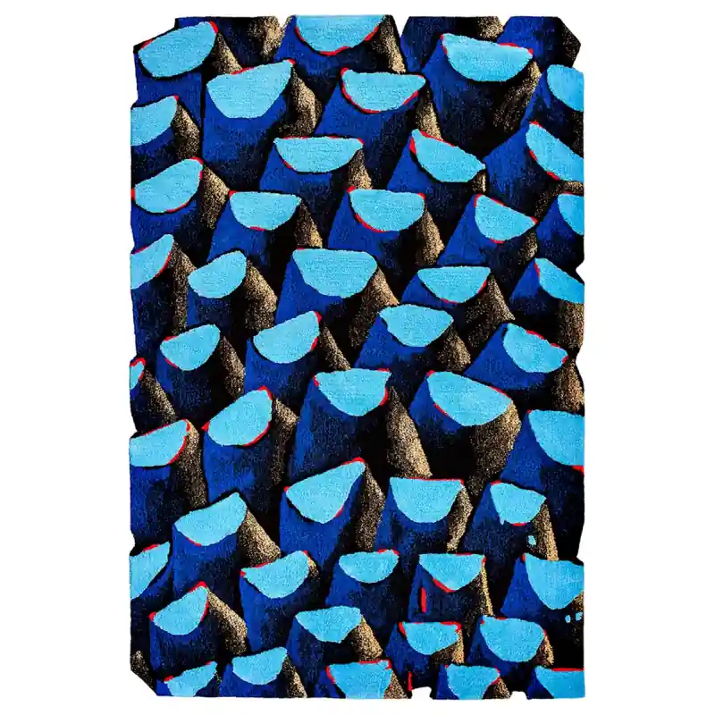 Neue Kollektion Teppich Bleu Palmier By Julien Colombier Pinton