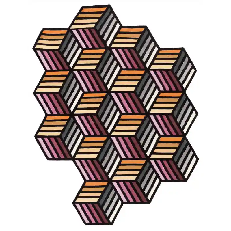 Teppich Hexagons Gan Rugs Mega-Angebot