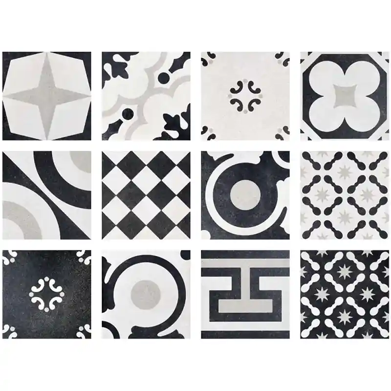 Zertifiziert Porzellan Steinzeug Black & White Mix Fioranese