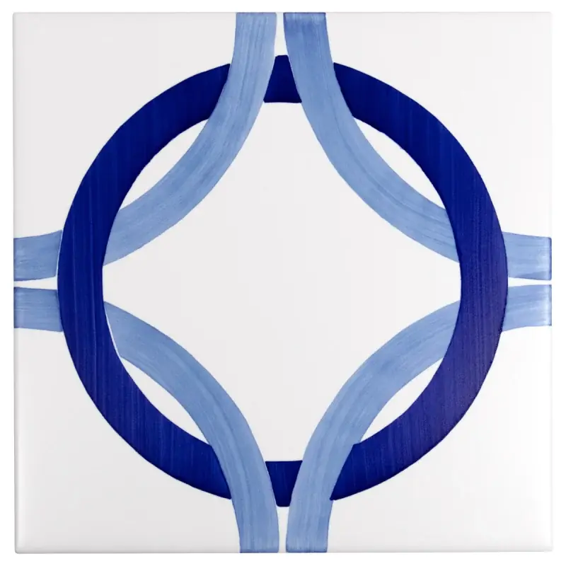 Aktuell Fliese Bauhaus Blu Tipo 3 Mavi Ceramica