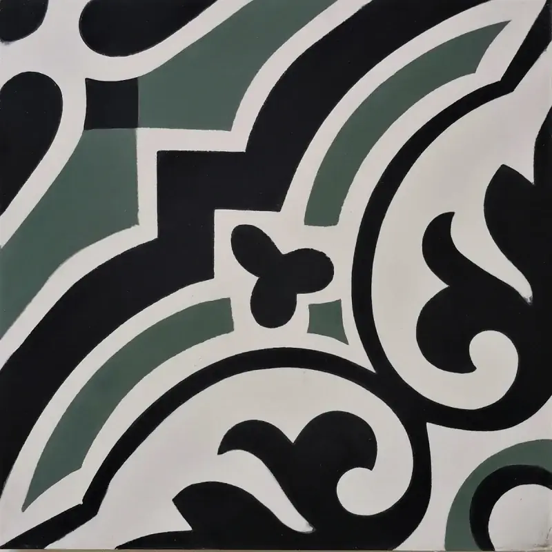 Zementfliese Arabesque Carodeco Zertifiziert