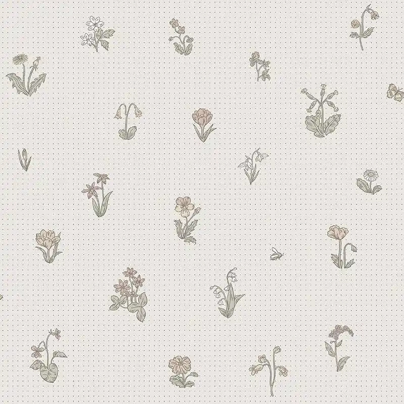 Tapete Beige, Creme, Braun, Grün Sandberg Vliestapete (1042439) Solange Der Vorrat Reicht