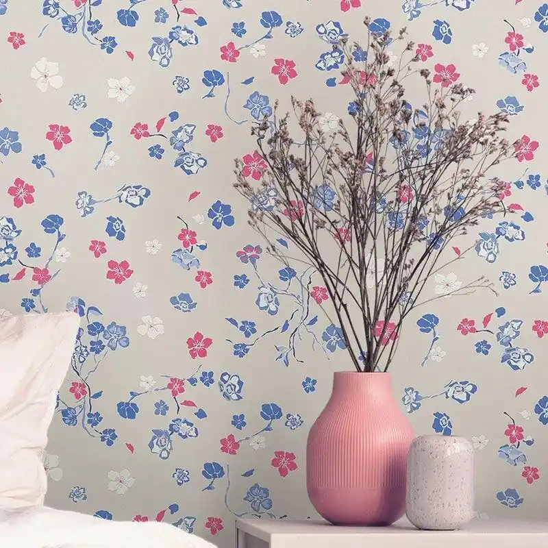 Tapete Blau, Grau, Silber, Pink livingwalls Vliestapete (1042267) Abverkauf
