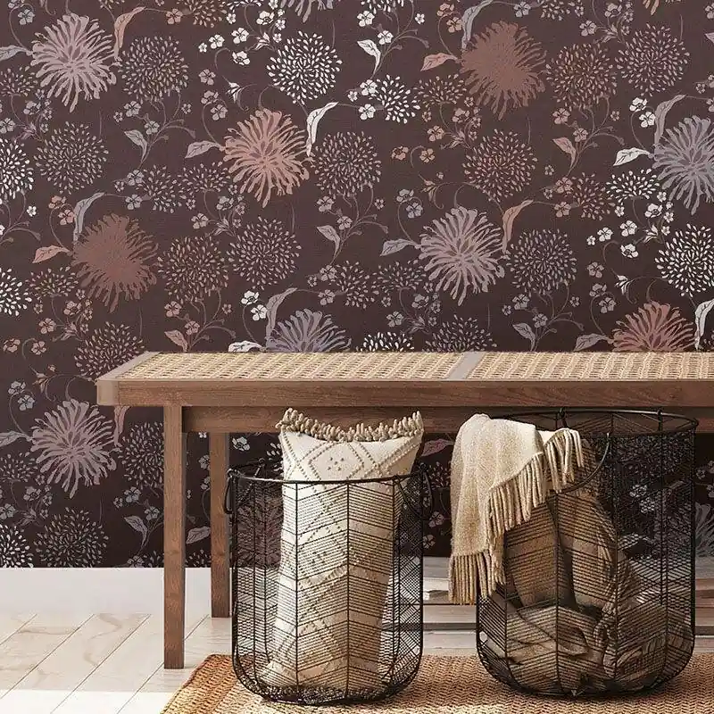 Rabatt Tapete Braun, Grau, Silber, Pastellfarben, Rosa, Rose livingwalls Vliestapete (1042229)