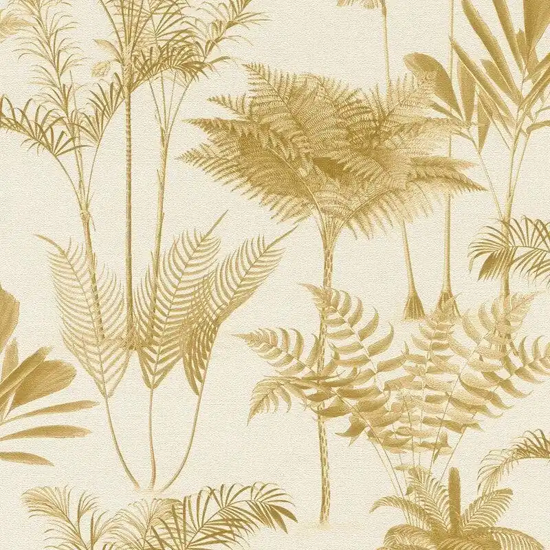 Abverkauf Tapete Beige, Creme, Braun, Gelb, Vanille Rasch Vliestapete (1041600)