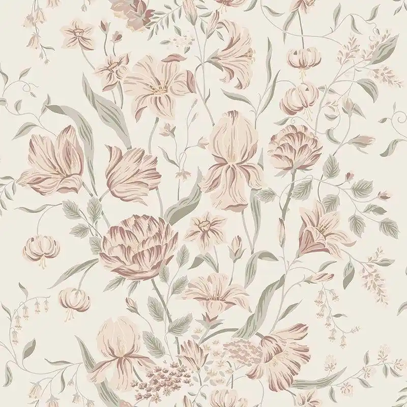 Direkt Vom Hersteller Tapete Beige, Creme, Rosa, Rose Sandberg Vliestapete (1041389)