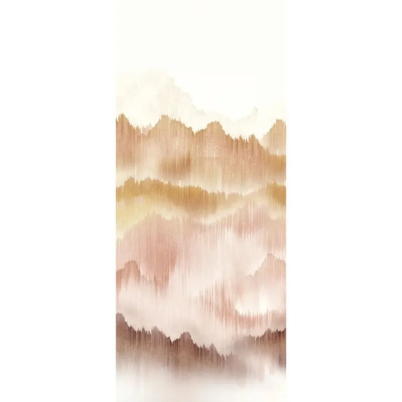 Digitaldruck-Tapete Beige, Creme, Braun, Rot Vista Sunset Masureel (1041213) Echt