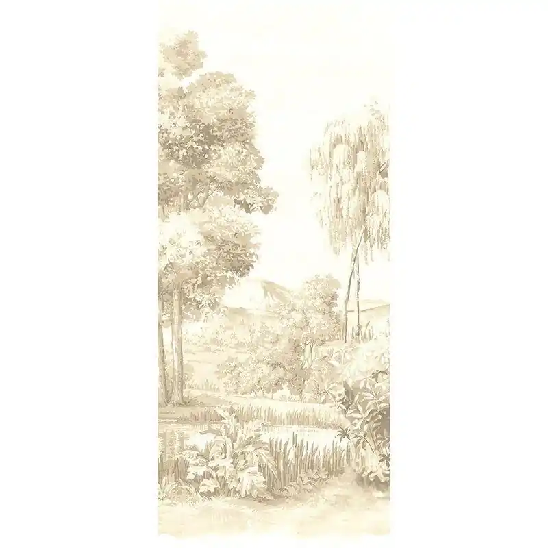 Digitaldruck-Tapete Beige, Creme, Braun Landscape Linen MASUREEL (1041081) Expressversand