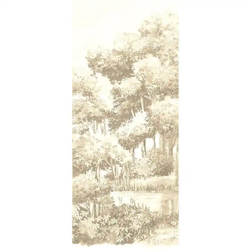 Digitaldruck-Tapete Beige, Creme, Braun Landscape Linen MASUREEL (1041080) Expressversand