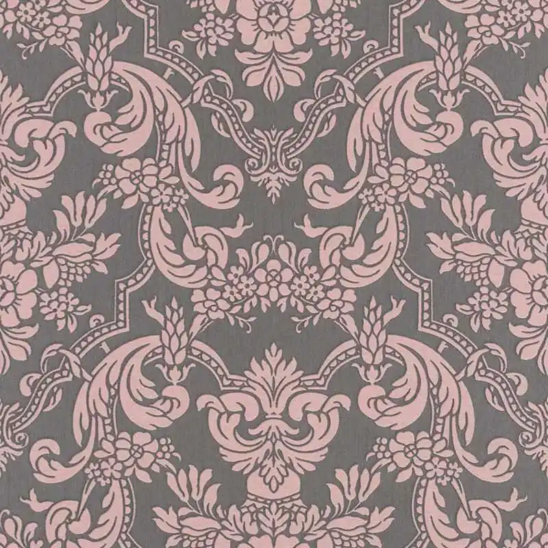 Tapete Grau, Silber, Rosa, Rose Rasch Vliestapete (1039301) Beliebt