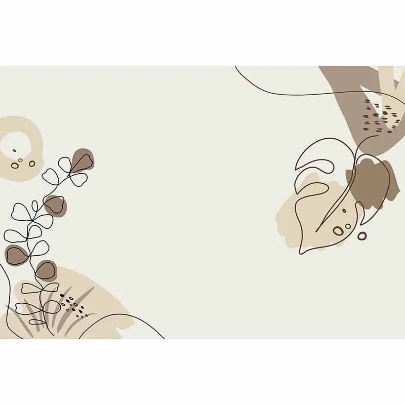 Online Kaufen Digitaldruck-Tapete Drawn Leaves 2 livingwalls (1036438)